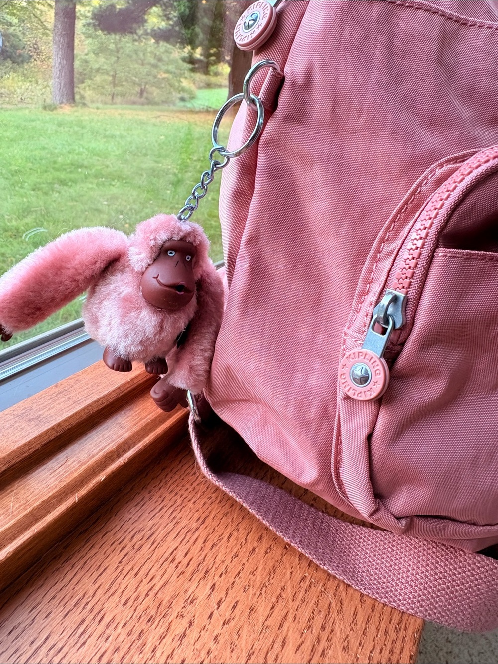 Kipling Queenie Dusty Rose Backpack 13” x 10”